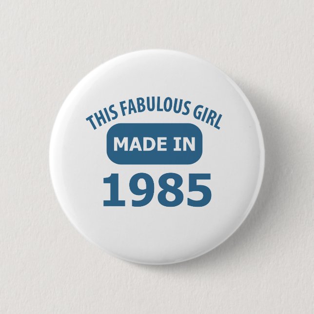 30th birthday designs 6 cm round badge (Front)