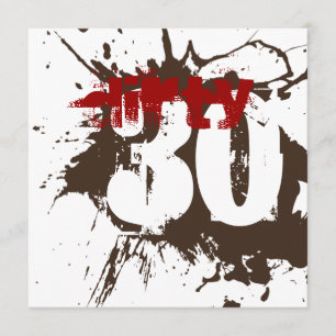 30th Birthday - Dirty 30 Roast & Dirt Party Invite