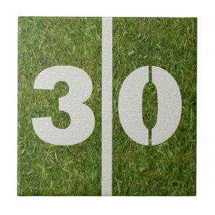 30th Birthday Football Customisable Tile