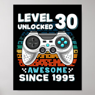 30th Birthday For Men 30 Years Birthday Gifts  Poster