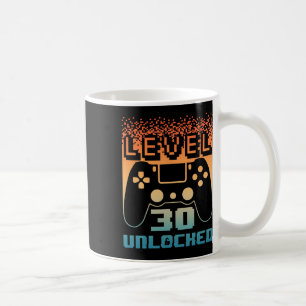 30th Birthday For Men Level 30 Unlocked Gamer 30 Y Coffee Mug