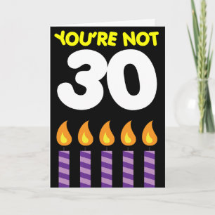 30th Birthday Funny Tariff Card