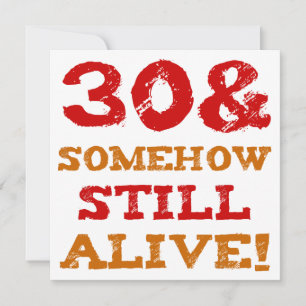 30th Birthday Gag Gift Card