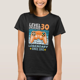 30th birthday gamer born in 1993 T-Shirt