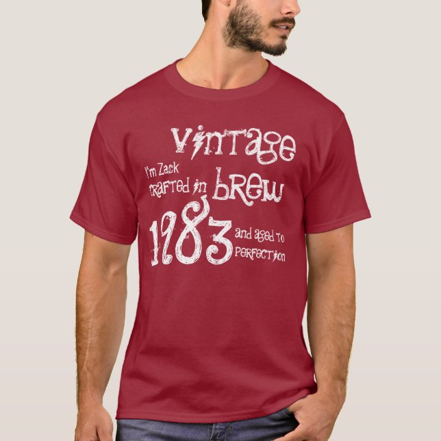 30th Birthday Gift 1983 Vintage Brew T-Shirt (Front)