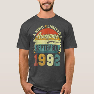 30th Birthday Gift 30 Year Old Awesome Since Septe T-Shirt