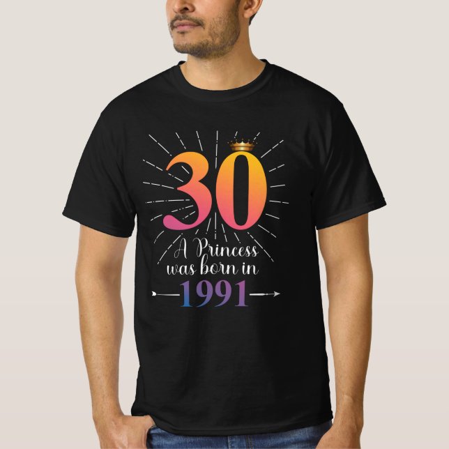30th Birthday Gift 30 Years T-Shirt (Front)
