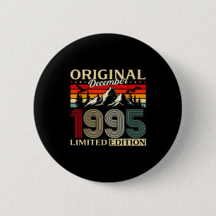 30th Birthday Gift Men Women Original December 199 6 Cm Round Badge