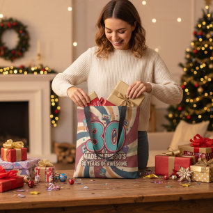 30th Birthday Gift Retro 90s Awesome 30 Years Tote