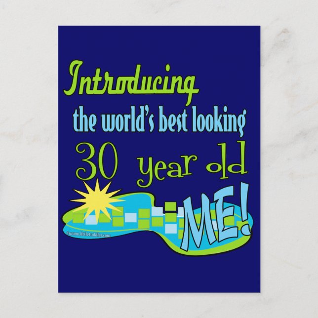 30th Birthday Gifts Postcard (Front)