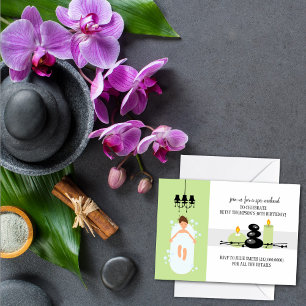 30th Birthday Girly Spa Weekend Getaway Invitation