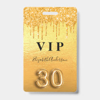 30th birthday gold glitter drips metallic