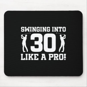30th Birthday Golf 30 Years Old Golf Player Birthd Mouse Pad