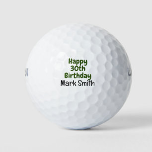 30th Birthday  Golf Balls