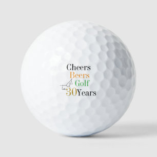 30th Birthday Golf Cheers Beers Balls