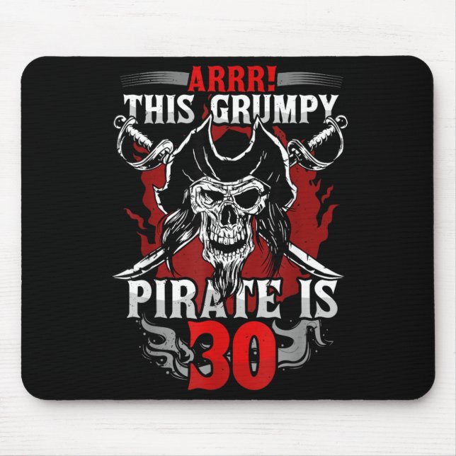 30th Birthday Gpy Rate Turning 30 Funny Quote Mouse Pad (Front)