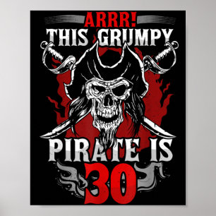 30th Birthday Gpy Rate Turning 30 Funny Quote Poster