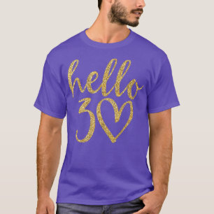 30th Birthday Hello Thirty Squad Gifts T Shirt
