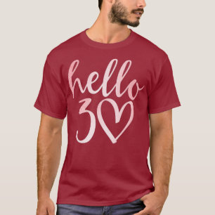 30th Birthday Hello Thirty Squad Gifts T Shirt