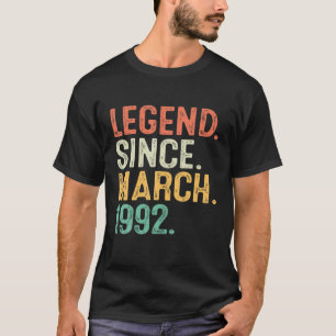 30Th Birthday Him 30 Years Old Men Legend Since Ma T-Shirt
