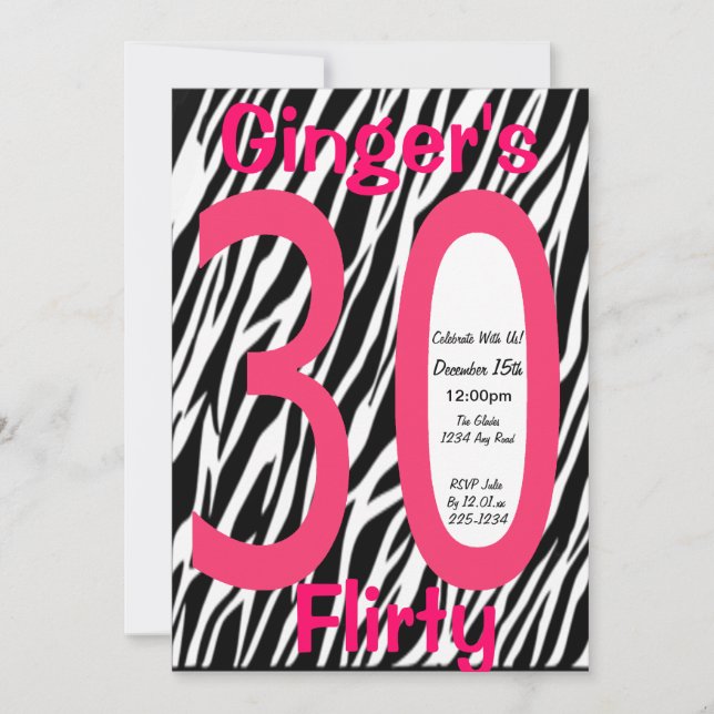 30th Birthday Invitation (Front)