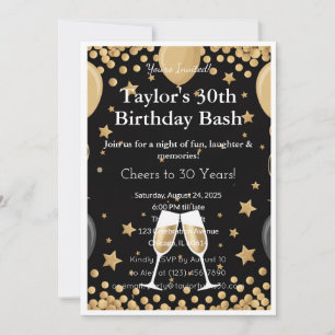 30th Birthday Invitation 