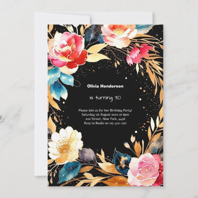 30th Birthday Invitation (Front)