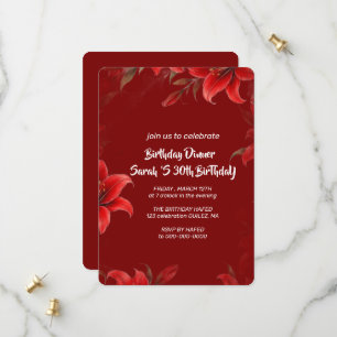 30th Birthday Invitation Template 30th Digital Inv