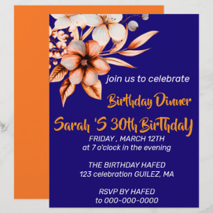 30th Birthday Invitation Template 30th Digital Inv Custom Letterhead