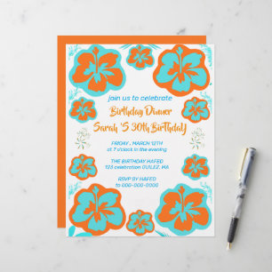 30th Birthday Invitation Template 30th Digital Inv Custom Letterhead