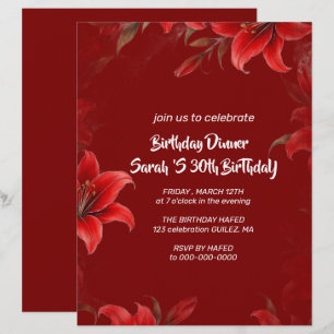 30th Birthday Invitation Template 30th Digital Inv Custom Letterhead