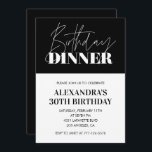 30th birthday invitations Birthday Dinner Elegant<br><div class="desc">30th birthday invitations Birthday Dinner Elegant</div>