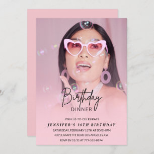 30th birthday invitations Birthday Dinner Photo