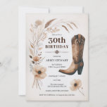 30th Birthday Invitations Rustic Cowgirl Floral<br><div class="desc">Celebrate the big 3-0 in style with these charming Rustic Cowgirl 30th Birthday Invitations. Perfect for a country western themed party, these digital invitations feature a lovely rustic floral design and cowboy boots, setting the tone for a fun and festive celebration. Whether you're planning a hoedown birthday bash or simply...</div>