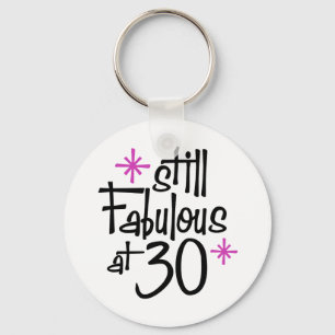30th Birthday Key Ring