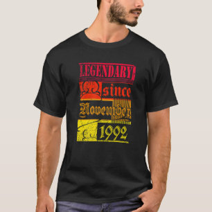 30th Birthday Legendary since November 1992 Vintag T-Shirt