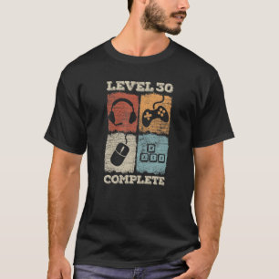 30Th Birthday Level 30 Years Retro Gamer Gift T-Shirt