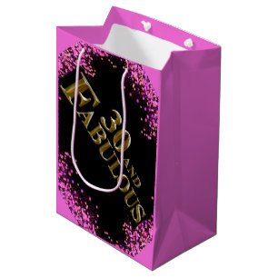 30th Birthday  Medium Gift Bag