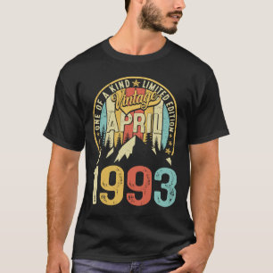30th Birthday Men 30 Years Of Being Awesome April T-Shirt