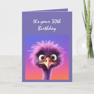 30th Birthday Never too Late Funny Humour Card