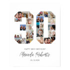 30th Birthday Number 30 Custom Photo Collage
