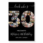 30th Birthday Number 30 Photo Collage Welcome