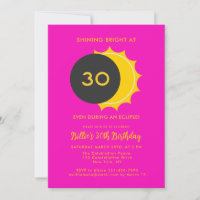 30th Birthday | Partial Solar Eclipse 2025 Party