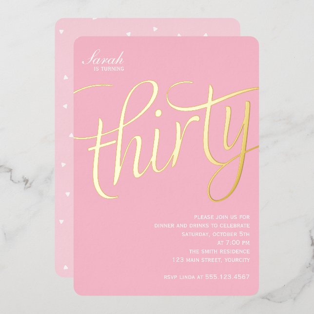 30th Birthday Party (Front/Back)