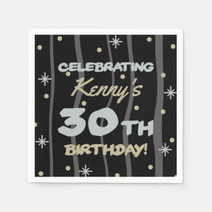 30th Birthday Party Add Your Name Napkin