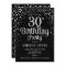 30th Birthday Party - Black & Silver