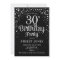 30th Birthday Party - Black & Silver