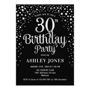 Black And Silver Invitations | Zazzle AU