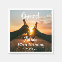 30th birthday party cheers beer photo guys