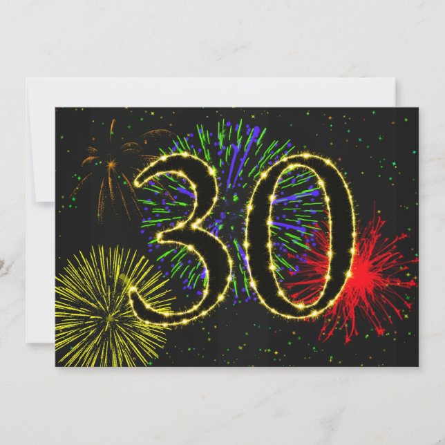 30th birthday party invitate invitation (Front)